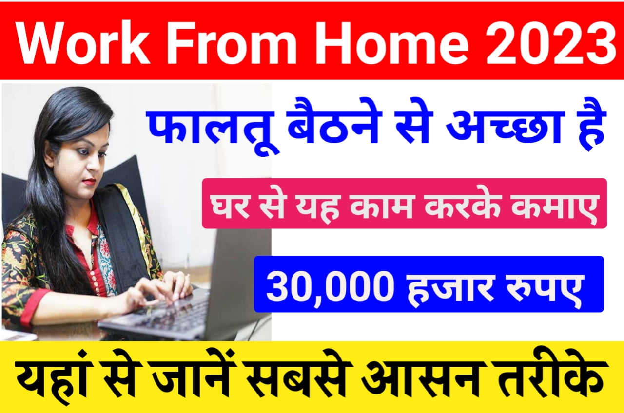 Best Work From Home Job 2023 : फालतू रहने से अच्छा है घर से यह वर्क फोन जॉब करके कमाए ₹30000 महीना New Best Link