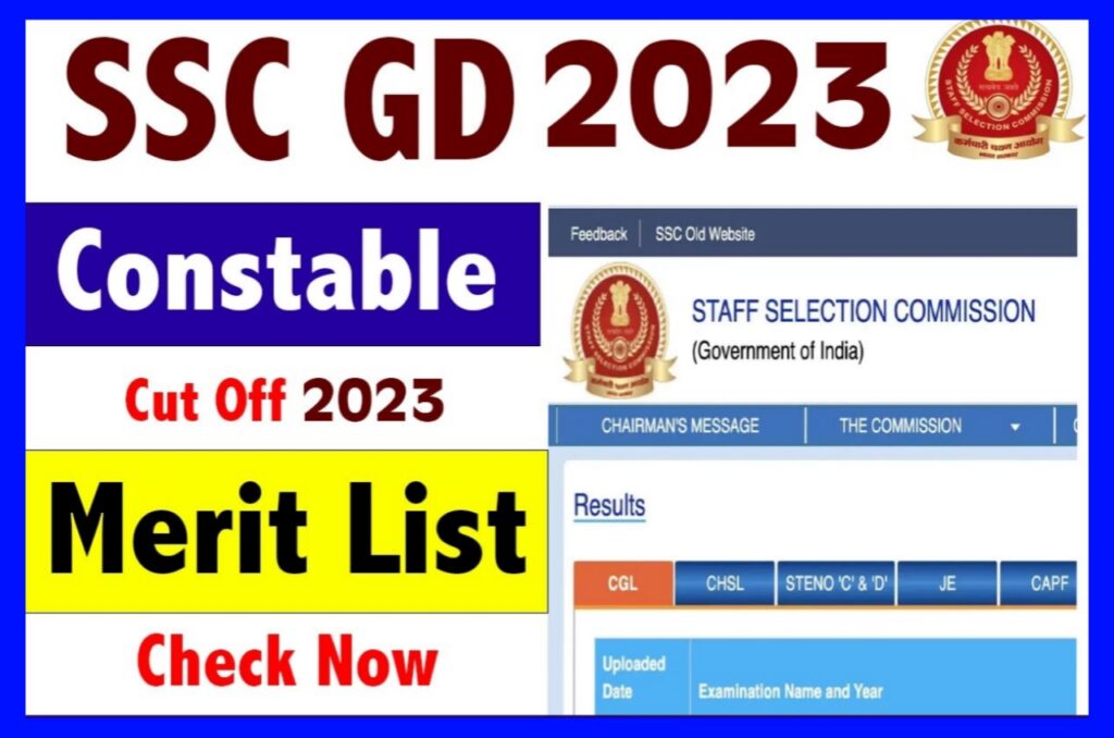 SSC GD Constable Cut Off 2023