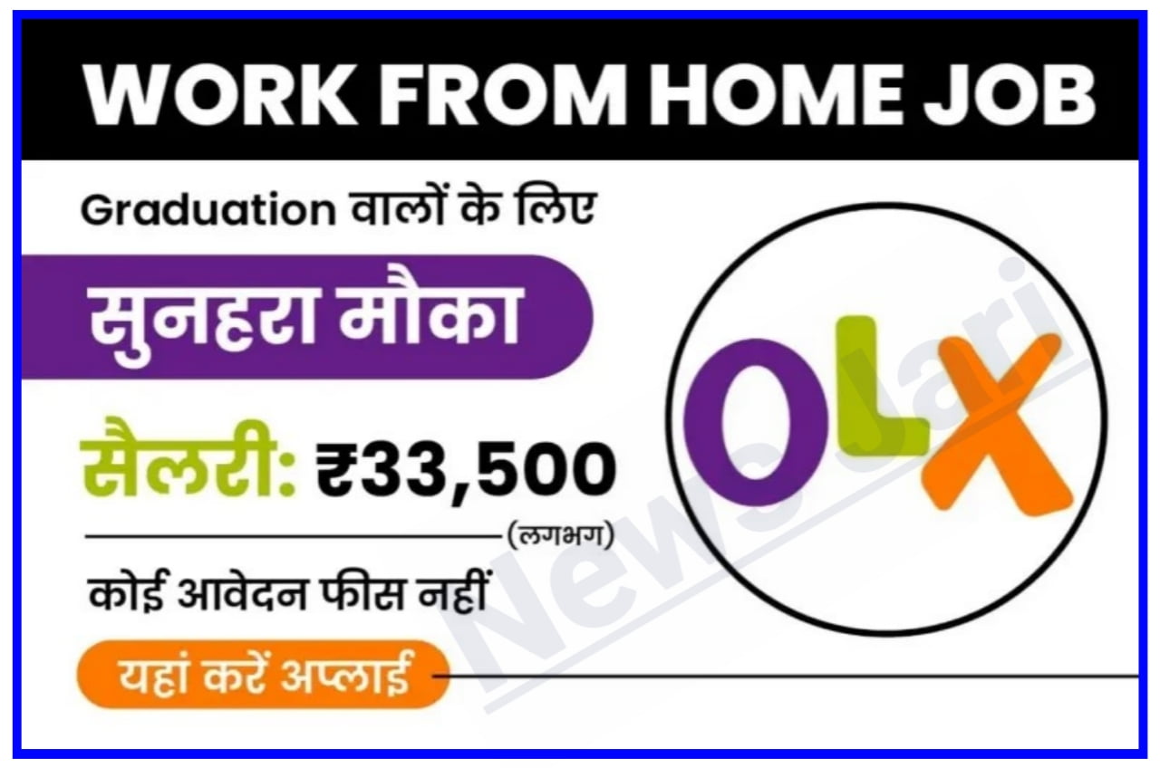 OLX Work From Home Job : घर बैठे कमाओ लगभग ₹35,500 महीना Best Link
