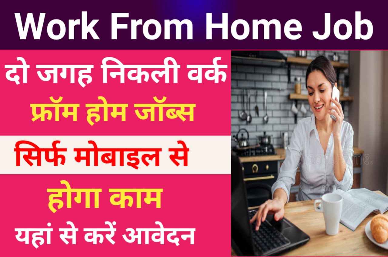 Work From Home Jobs 2023 | एक नहीं दो जगह निकली वर्क फ्रॉम होम जॉब्स घर बैठे कर सकेंगे काम जल्दी करें अप्लाई Best Link 